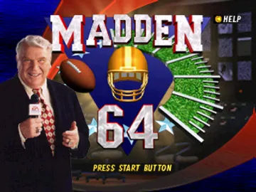 Madden Football 64 (Europe) screen shot title